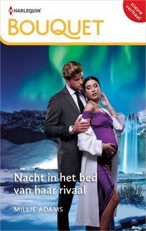 Harlequin Nacht in het bed van haar rivaal - Millie Adams - ebook