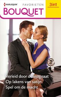 Harlequin Verleid door de magnaat / Op lakens van satijn / Spel om de macht - Miranda Lee, Melanie Milburne, Emma Darcy - ebook