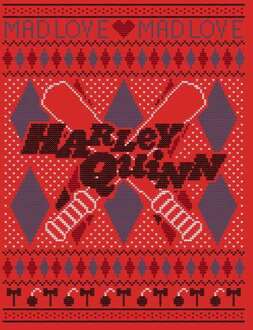 Harley Quinn Christmas Jumper - Red - M Rood