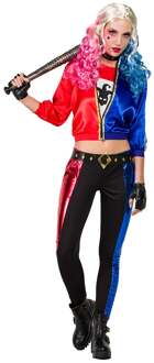 Harley Quinn Kostuum Dames Fatale Blauw/Rood Multikleur - Print