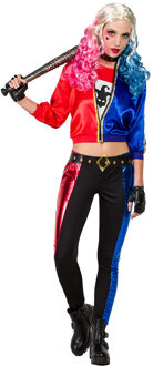 Harley Quinn Kostuum Dames Fatale Blauw/Rood Multikleur - Print