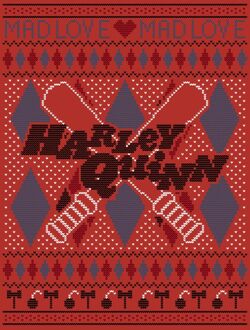 Harley Quinn Men's Christmas T-Shirt - Red - XL Rood