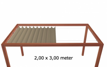 Harmonicadoek 2,00 x 3,00 meter Black