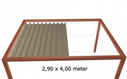 Harmonicadoek 2,90 x 4,00 meter Black