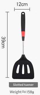 Harold Keukengerei Silicagel Spatel Thuisgebruik Roergebakken Gerecht Schop Roestvrij Pan Special-Purpose Schop Keuken F wide Leaky shovel