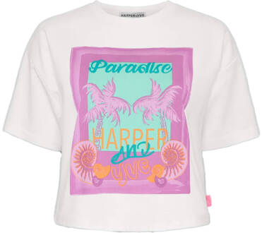 Harper & Yve T-shirt hs24d311 paradise Wit - S