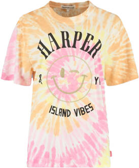 Harper & Yve T-shirt hs24d315 swirl Oranje