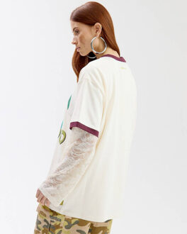 Harper & Yve T-shirt ss6y303 clubavocado - maat XXS Ecru