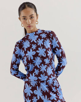 Harper & Yve Top lange mouw dw25t510 jeff Blauw - XS