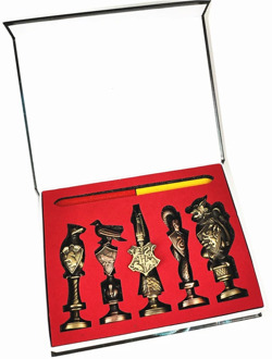 Harried Potter Seal Stamp Vintage Alphabet Wax 3D Metal Badge Seal Sets