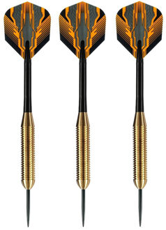 Harrows 1x Set van dartpijltjes met Prime Harrows flights 24 grams - Dartpijlen Zwart