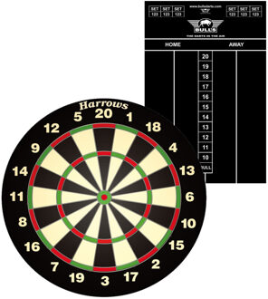 Harrows Darts Dartbord Harrows set compleet dia 45 cm met een scorebord - Dartborden