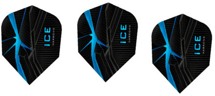 Harrows Ice contrast detail dart flights (set van 3) Blauw - One size