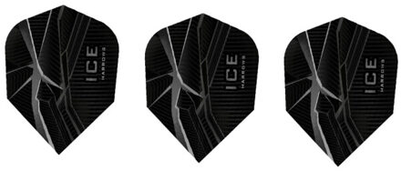 Harrows Ice contrast detail dart flights (set van 3) Grijs - One size