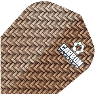 Harrows Lotka koolstof dart vluchten (set van 3) - maat One size Bruin
