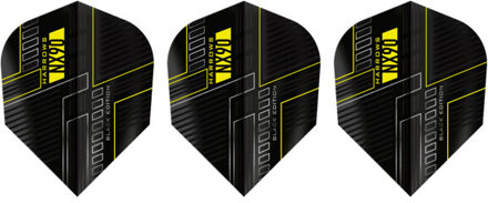 Harrows Nx90 veren dart vluchten (set van 3) - maat One size Zwart