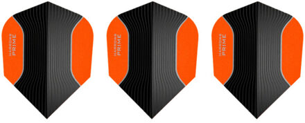 Harrows Prime contrast gestreepte dart vluchten (set van 3) Zwart - One size