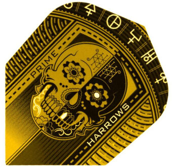 Harrows Prime schedel dart vluchten (set van 3) Zwart - One size