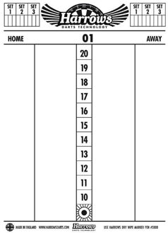 Harrows score board - Print / Multi - One size
