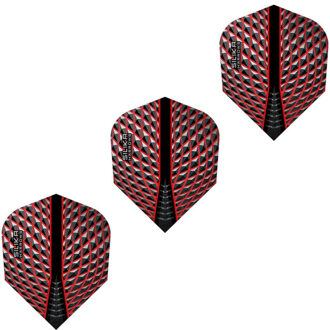 Harrows Silica dart vluchten (set van 3) Rood - One size