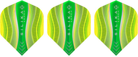 Harrows Silica lumen dart vluchten (set van 3) Groen - One size