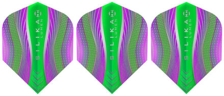 Harrows Silica lumen dart vluchten (set van 3) - maat One size Groen