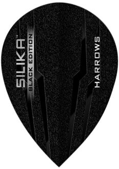 Harrows Silica peervormige dart vluchten (set van 3) Zwart - One size