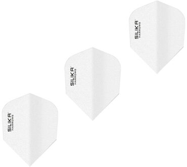 Harrows Silica solid dart flights (set van 3) Wit - One size