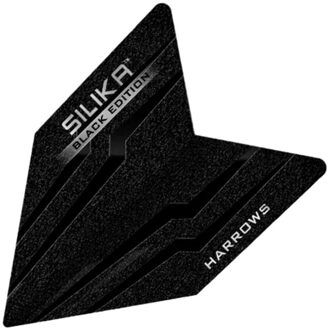Harrows Silika velos dart vluchten (pak van 3) Zwart - One size