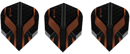 Harrows Toro prime tweekleurige dart vluchten (set van 3) Bruin - One size