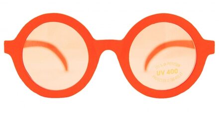 Harry bril met ronde glazen oranje