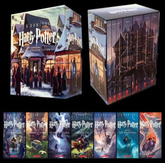 Harry Potter 7 Reading Book Set J. K. Rowling Fantastic Hogwarts Universe Fiction Fantasy English Novel All Series
