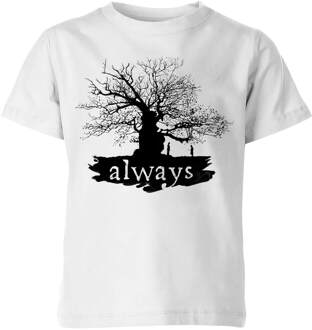 Harry Potter Always Tree kinder t-shirt - Wit - 98/104 (3-4 jaar) - Wit