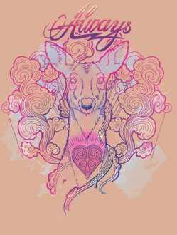 Harry Potter Always Women's Cropped Hoodie - Dusty Pink - XL Roze