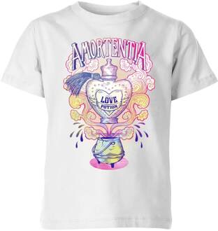 Harry Potter Amorentia Love Potion kinder t-shirt - Wit - 110/116 (5-6 jaar) - S