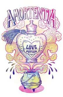Harry Potter Amorentia Love Potion t-shirt - Wit - XXL - Wit