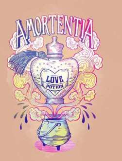 Harry Potter Amorentia Love Potion Women's Cropped Sweatshirt - Dusty Pink - M Roze