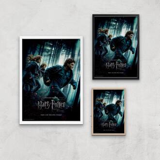 Harry Potter and the Deathly Hallows Part 1 Giclee Art Print - A2 - White Frame Meerdere kleuren
