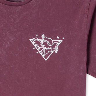 Harry Potter Buckbeak Metallic Pocket Print Unisex T-Shirt - Burgundy Acid - XXL