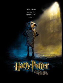 Harry Potter Chamber Of Secrets - Dobby Unisex T-Shirt - Black - XXL Zwart
