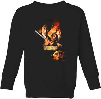 Harry Potter Chamber Of Secrets Kids' Sweatshirt - Black - 98/104 (3-4 jaar) Zwart - XS