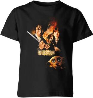 Harry Potter Chamber Of Secrets Kids' T-Shirt - Black - 110/116 (5-6 jaar) Zwart