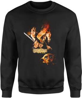 Harry Potter Chamber Of Secrets Sweatshirt - Black - S - Zwart