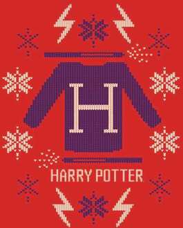 Harry Potter Christmas Sweater trui - Rood - XXL