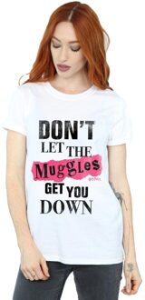 Harry Potter Dames/Dames Dreuzels Knipsels Katoen Vriendje T-shirt (Wit) - maat 5XL