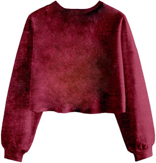 Harry Potter Dames/dames Gryffindor Constellation Acid Wash Crop Sweatshirt (Marron) - maat M Kastanjebruin