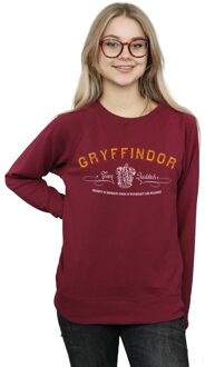 Harry Potter Dames/Dames Gryffindor Team Zwerkbal Sweatshirt (Bourgondië) Bourgogne - L