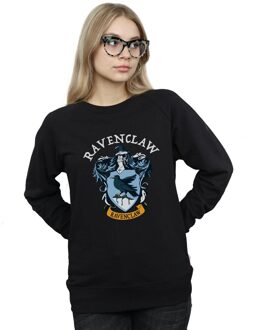 Harry Potter Dames/Dames Ravenclaw Katoenen Sweatshirt (Zwart) - maat L