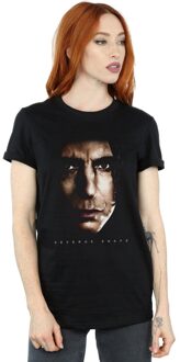 Harry Potter Dames/Dames Severus Snape Portret Katoenen Vriendje T-shirt (Zwart) - 2XL