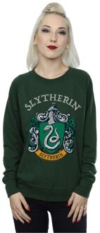 Harry Potter Dames/Dames Slytherin Crest Sweatshirt (Bosgroen) - L